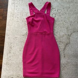Lulus hot pink bodycon dress
